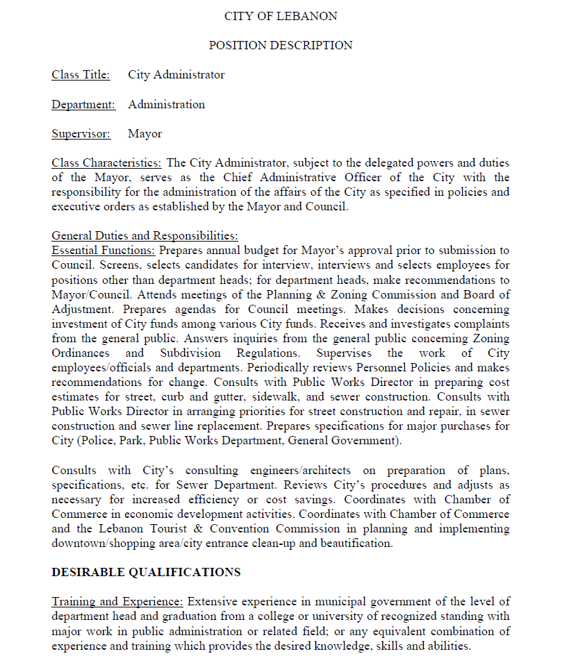 City Administrator job description - page 1.png